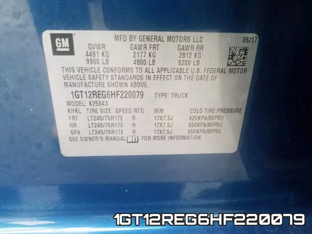 1GT12REG6HF220079 фото 2