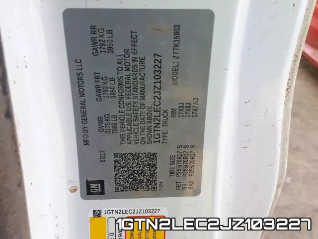 1GTN2LEC2JZ103227 фото 2