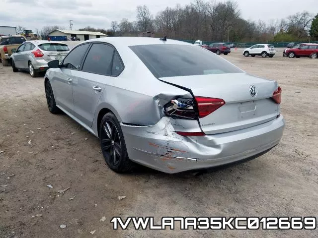 1VWLA7A35KC012669 фото 4