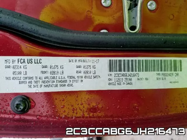 2C3CCABG6JH216473 фото 2