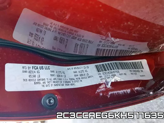 2C3CCAEG6KH577635 фото 2