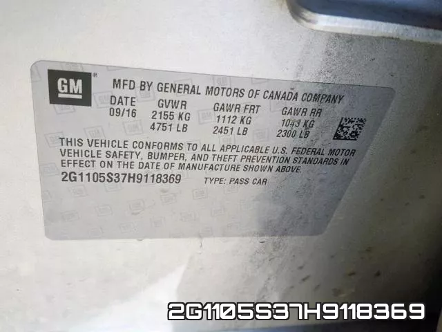 2G1105S37H9118369 фото 2