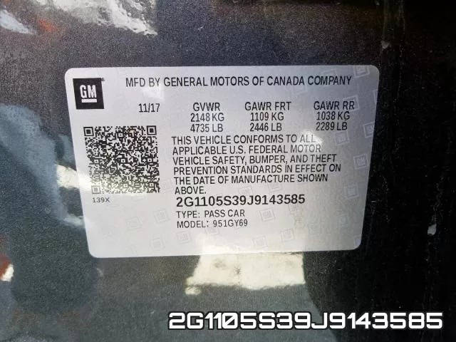 2G1105S39J9143585 фото 2