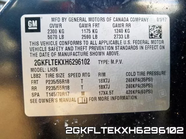 2GKFLTEKXH6296102 фото 2