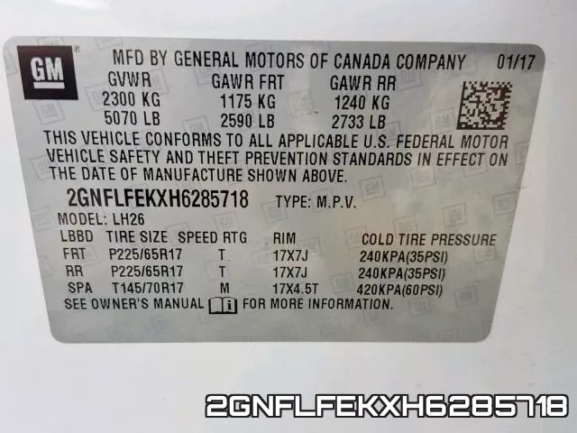 2GNFLFEKXH6285718 фото 2