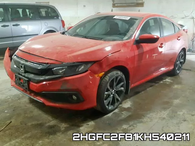 2HGFC2F81KH540211 фото 3