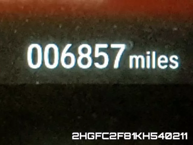 2HGFC2F81KH540211 фото 9