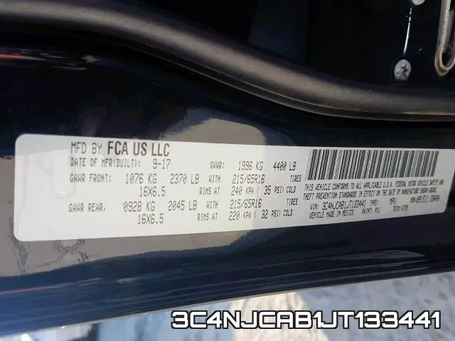 3C4NJCAB1JT133441 фото 2