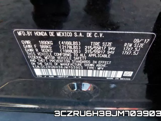 3CZRU6H38JM703903 фото 2