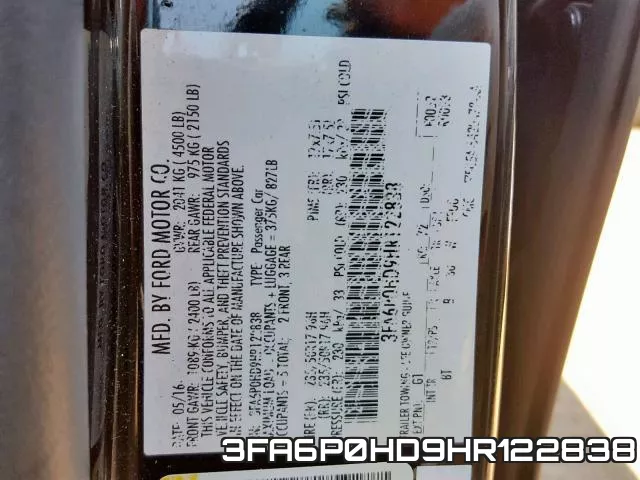 3FA6P0HD9HR122838 фото 2