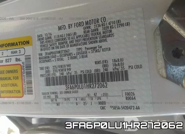 3FA6P0LU1HR272062 фото 10