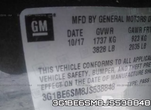 3G1BE6SM8JS538848 фото 10