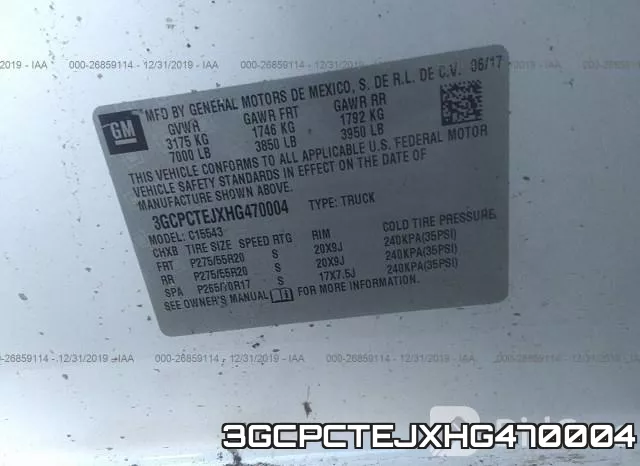3GCPCTEJXHG470004 фото 10