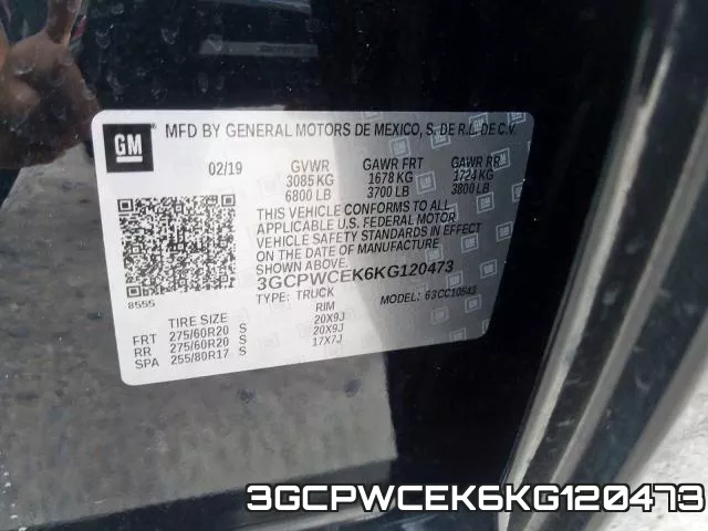 3GCPWCEK6KG120473 фото 2