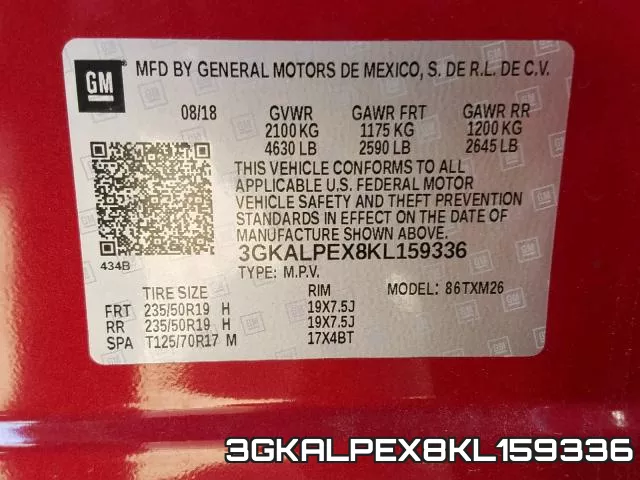 3GKALPEX8KL159336 фото 2