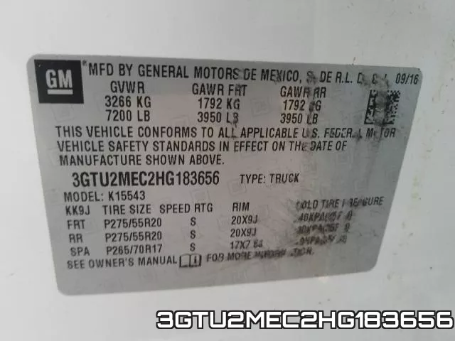 3GTU2MEC2HG183656 фото 2