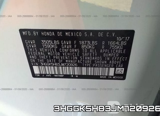 3HGGK5H83JM720926 фото 10