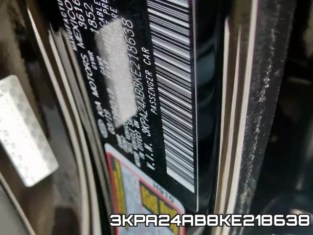 3KPA24AB8KE218638 фото 2