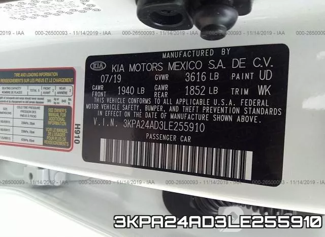3KPA24AD3LE255910 фото 10