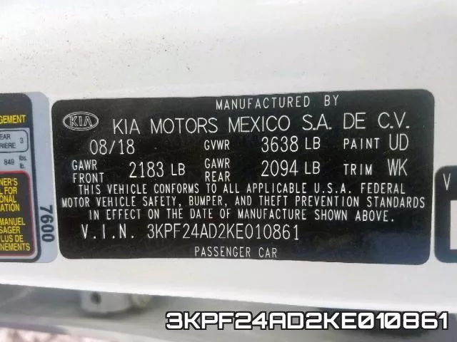 3KPF24AD2KE010861 фото 2