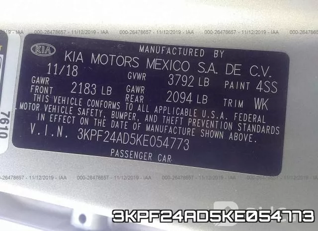 3KPF24AD5KE054773 фото 10