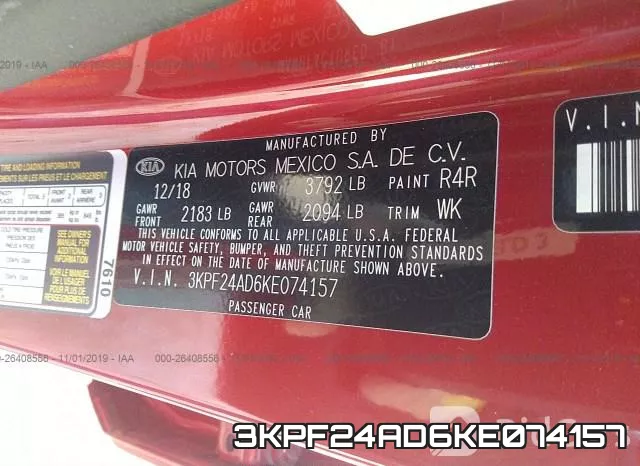 3KPF24AD6KE074157 фото 10