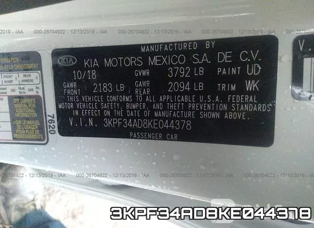 3KPF34AD8KE044378 фото 10
