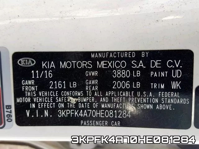 3KPFK4A70HE081284 фото 2