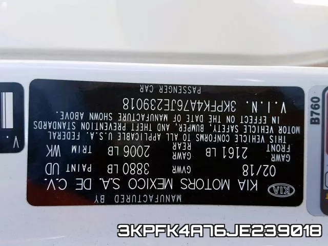 3KPFK4A76JE239018 фото 2