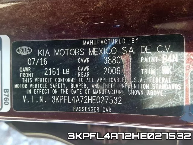 3KPFL4A72HE027532 фото 2