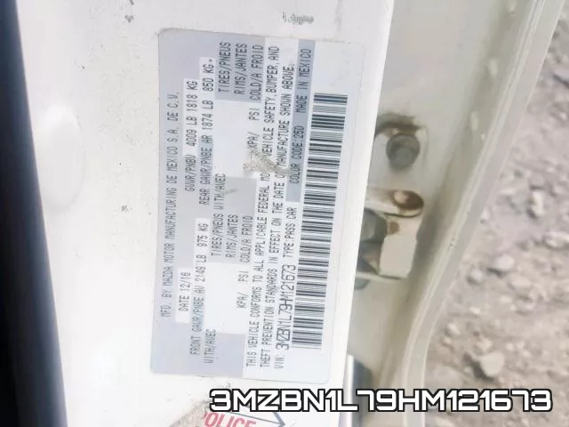 3MZBN1L79HM121673 фото 2