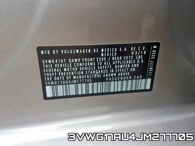 3VWG17AU4JM277705 фото 2