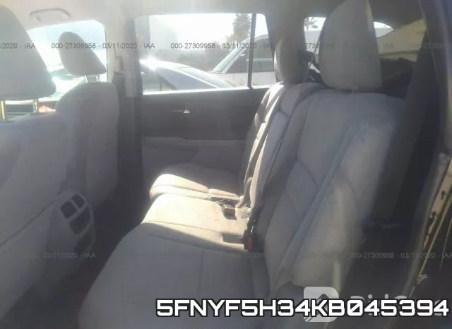 5FNYF5H34KB045394 фото 9
