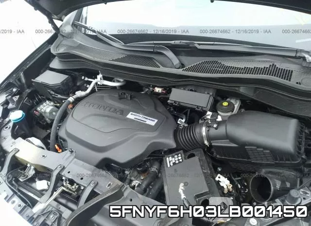 5FNYF6H03LB001450 фото 2