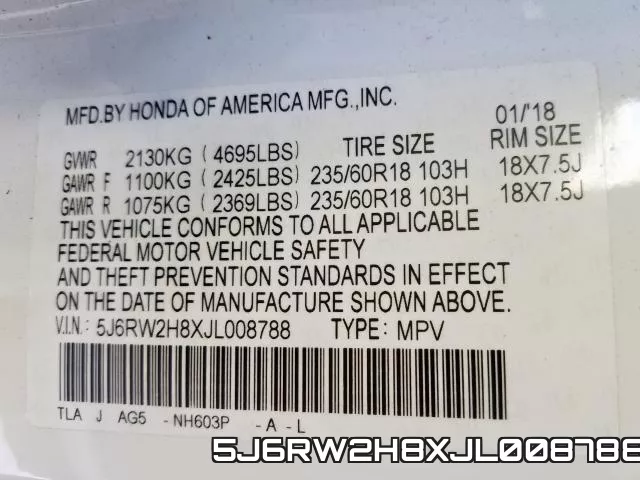 5J6RW2H8XJL008788 фото 2