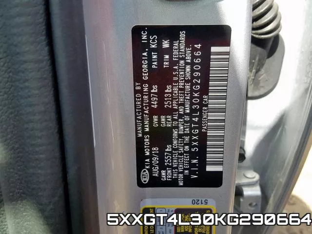 5XXGT4L30KG290664 фото 2