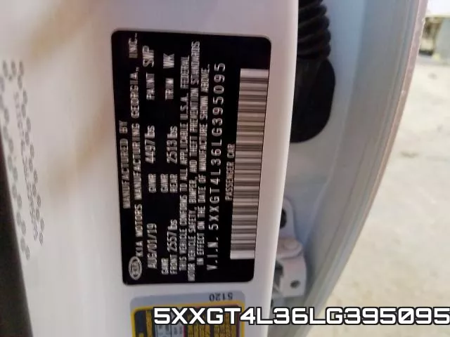5XXGT4L36LG395095 фото 2