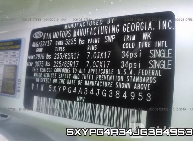 5XYPG4A34JG384953 фото 10