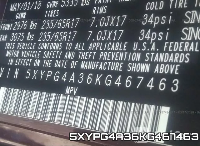 5XYPG4A36KG467463 фото 10