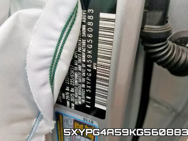 5XYPG4A59KG560883 фото 2