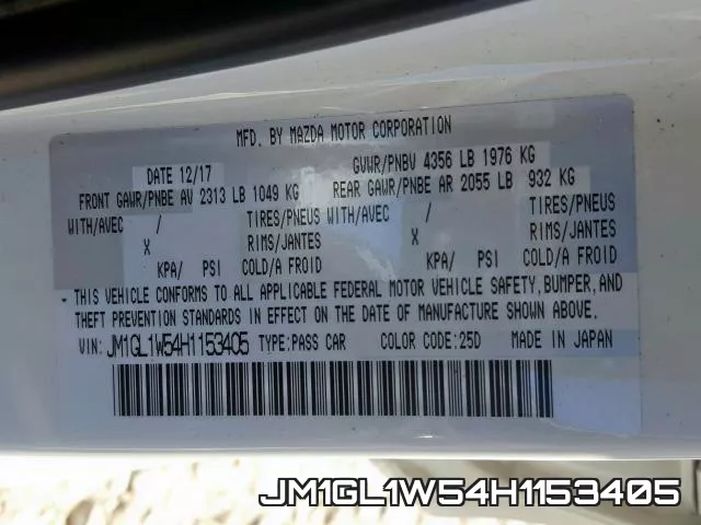 JM1GL1W54H1153405 фото 2
