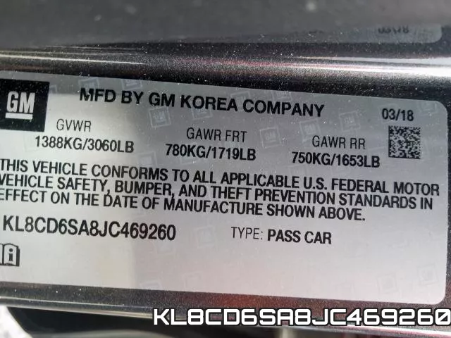 KL8CD6SA8JC469260 фото 2