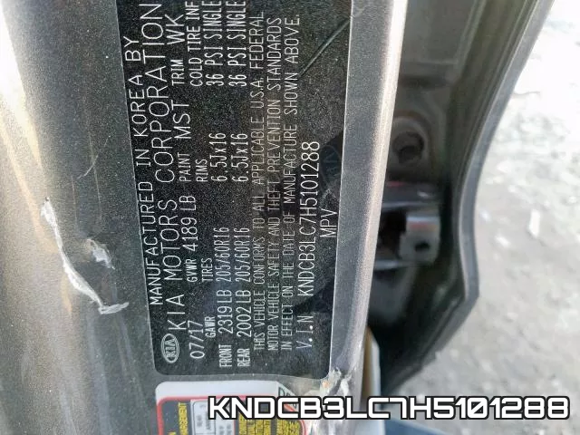 KNDCB3LC7H5101288 фото 2