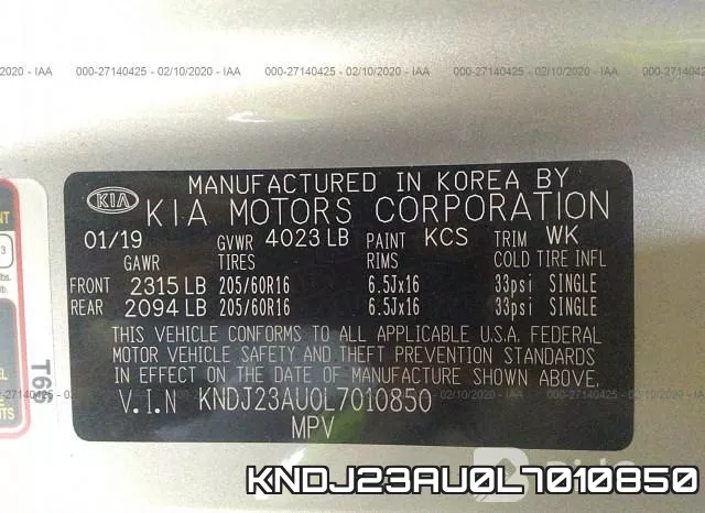 KNDJ23AU0L7010850 фото 10
