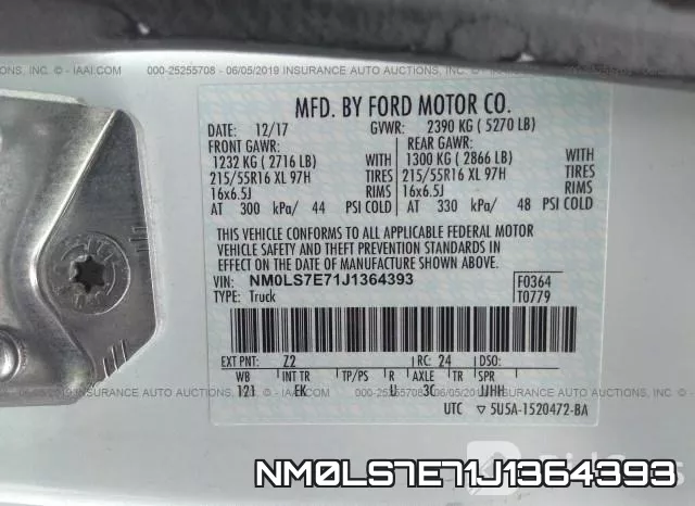 NM0LS7E71J1364393 фото 10