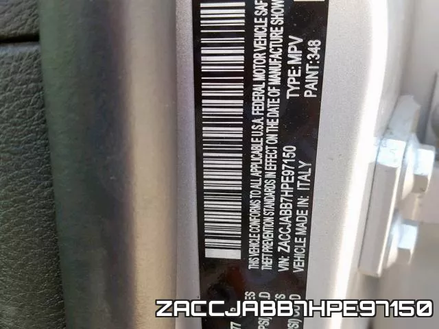 ZACCJABB7HPE97150 фото 2