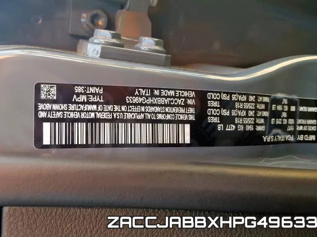 ZACCJABBXHPG49633 фото 2