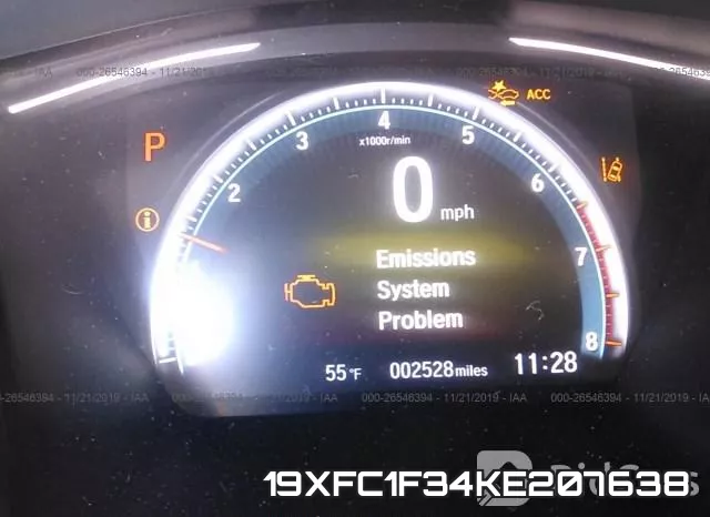 19XFC1F34KE207638 фото 8