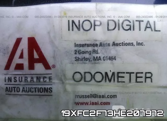 19XFC2F73HE207972 фото 8