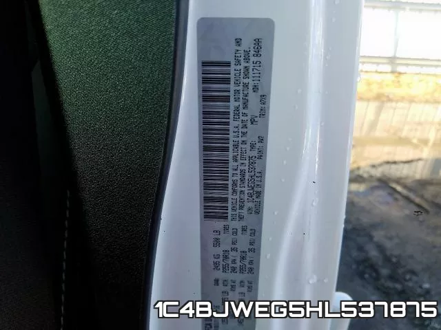 1C4BJWEG5HL537875 фото 2